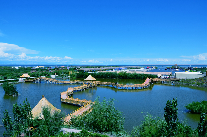 博斯腾湖大河口景区(巴力生摄)