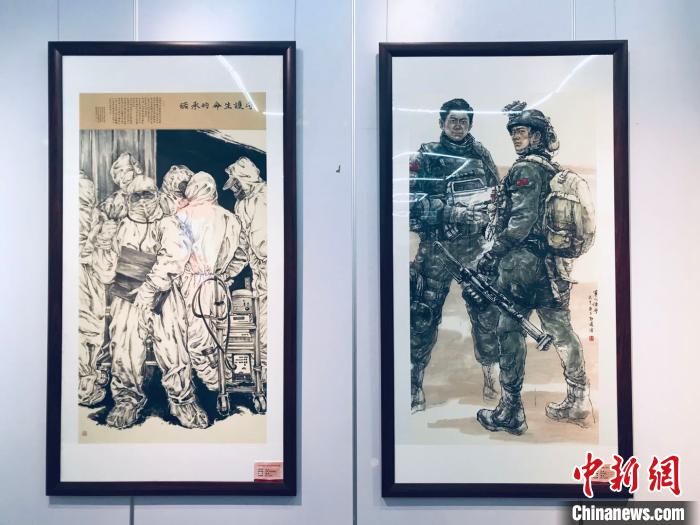 新人新作美术作品展览举办呈现中国传统水墨画特色